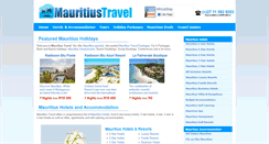 Desktop Screenshot of mauritiustravel.co.za