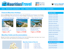 Tablet Screenshot of mauritiustravel.co.za